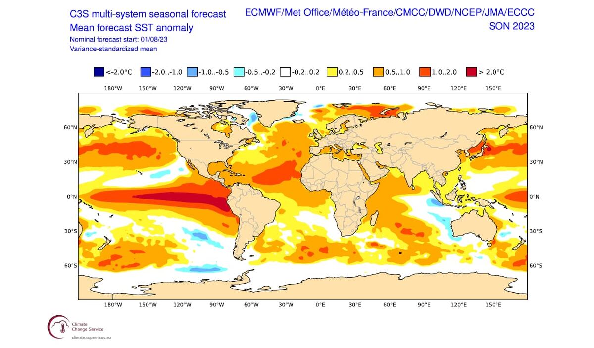 Fenómeno de El Niño pasa de intensidad débil a moderada