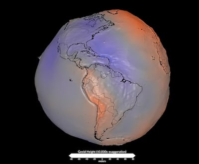 El nuevo modelo de la NASA cambia la forma terrestre