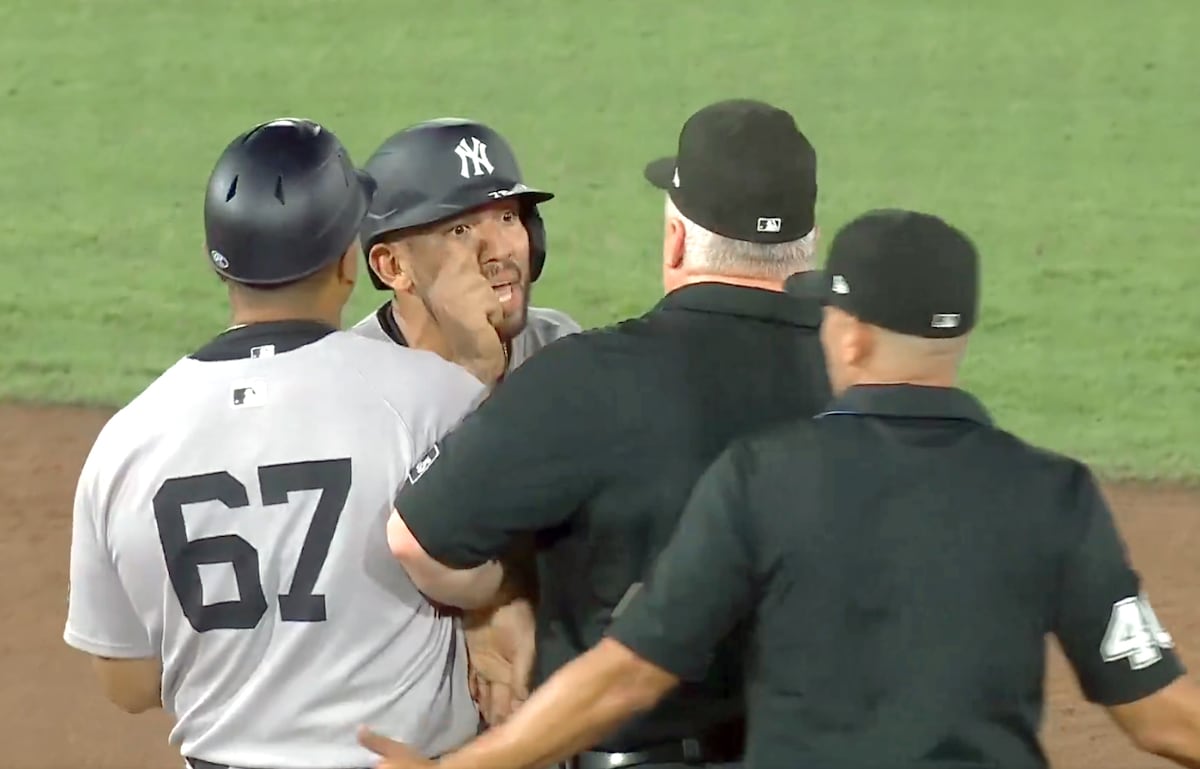 ¡Me equivoqué! José Caballero admite su error tras ser expulsado en triunfo de los Yankees