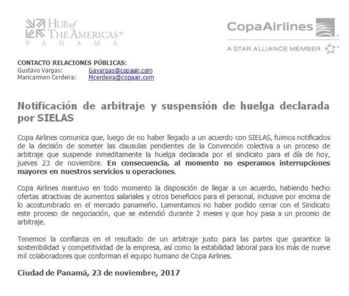 ¡PIDEN AJUSTE DE SALARIO! Trabajadores de Copa se van a huelga | VIDEOS