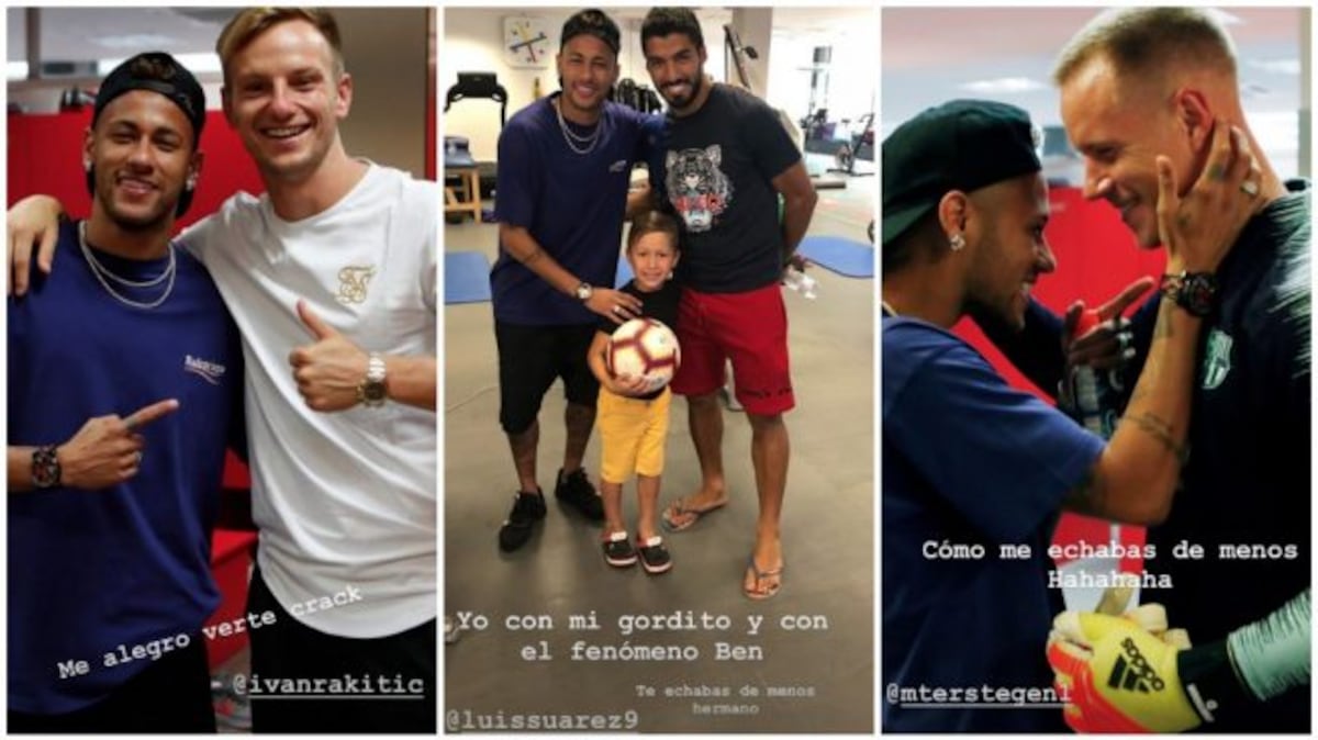  Neymar está de vuelta en Barcelona