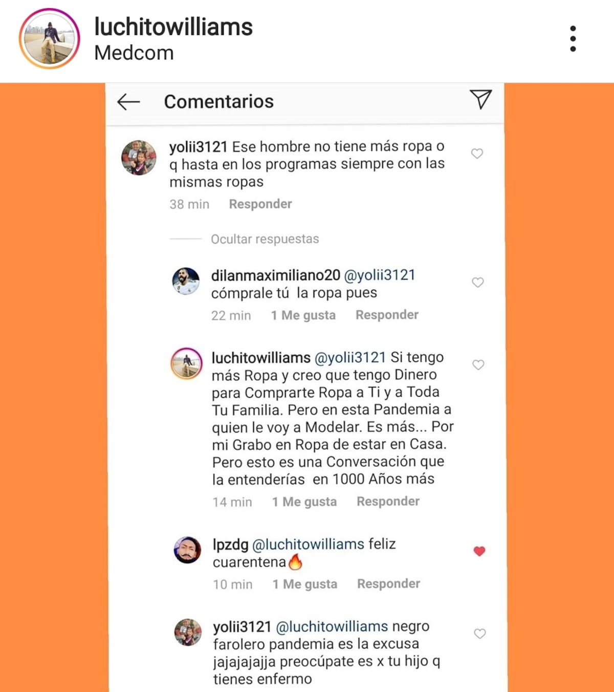 Presentador de TV se pronuncia por un cruel comentario que involucra a uno de sus hijos