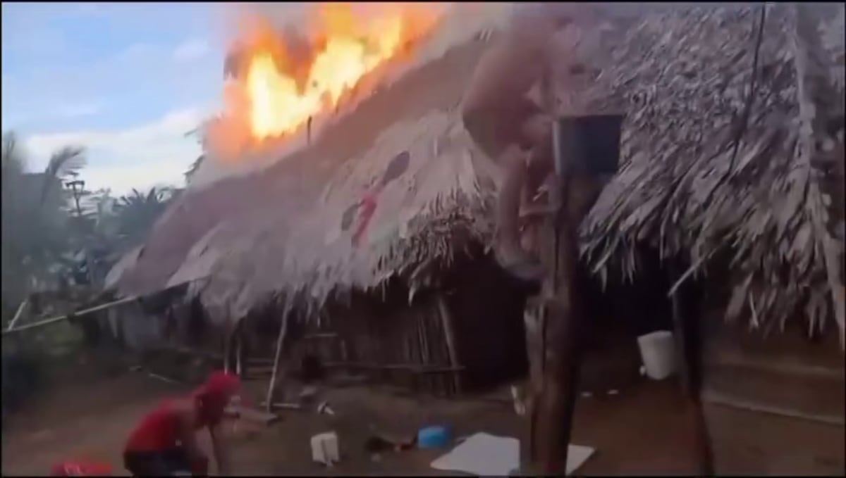 Llamas en Madungandí: vecinos frenan el fuego y evitan tragedia