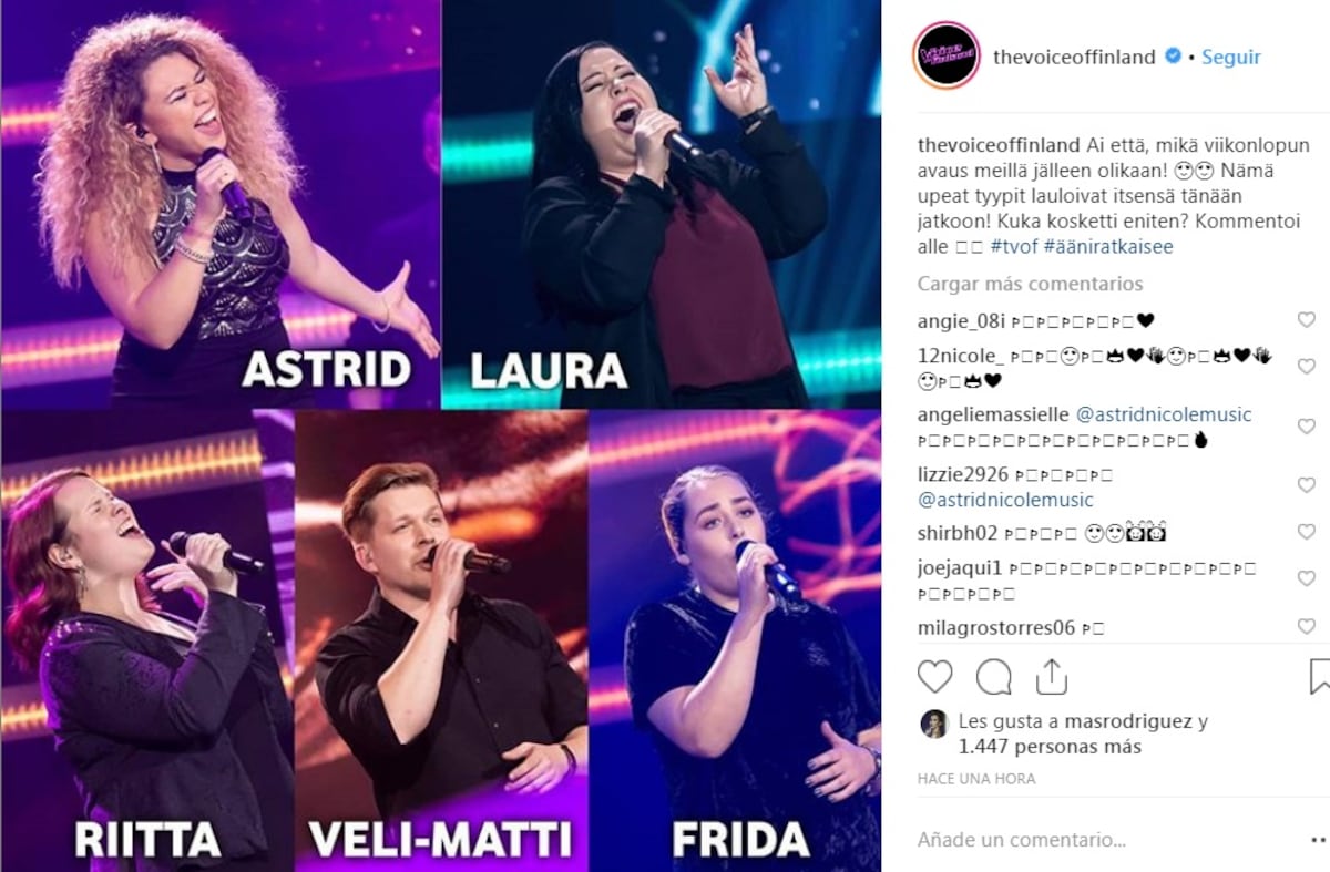 Panameña destaca en The Voice en Finlandia