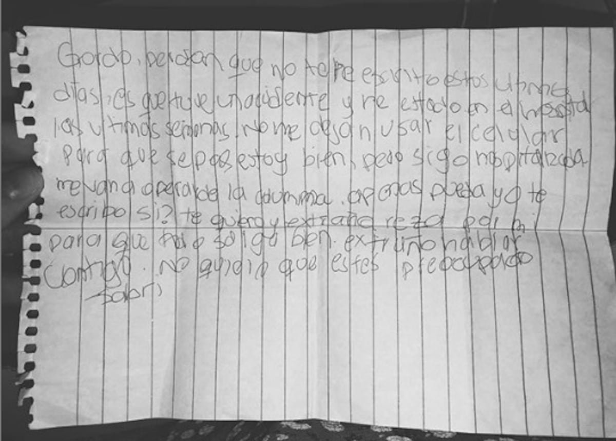 Chica sobreviviente del accidente en que un auto cayó de un edificio en Costa del Este, revela una carta