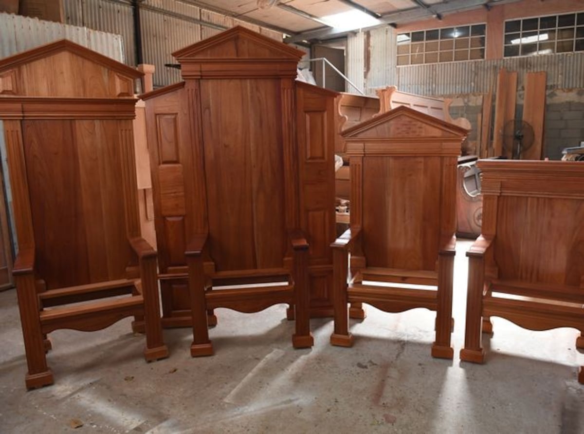 En Chame confeccionan la silla en la que el papa Francisco se sentará