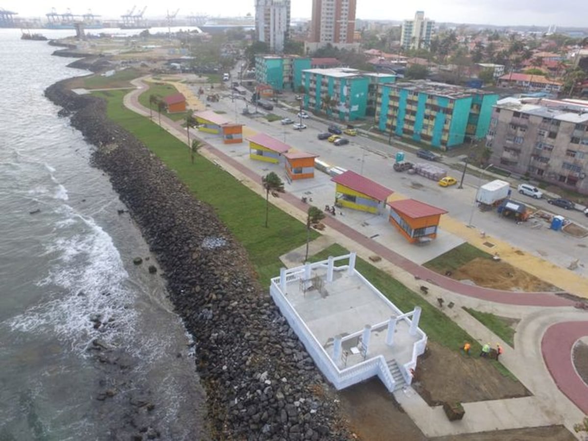 Así se va viendo ahora Colón con el Paseo Marino II. Chequee