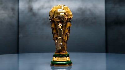 Trofeo LEGO Mundial 2026 deslumbra con sus piezas doradas únicas