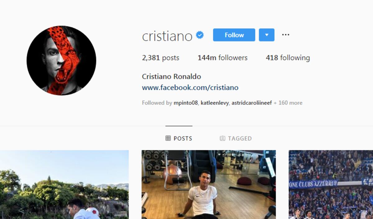 Cristiano Ronaldo se convierte en el usuario más popular de Instagram