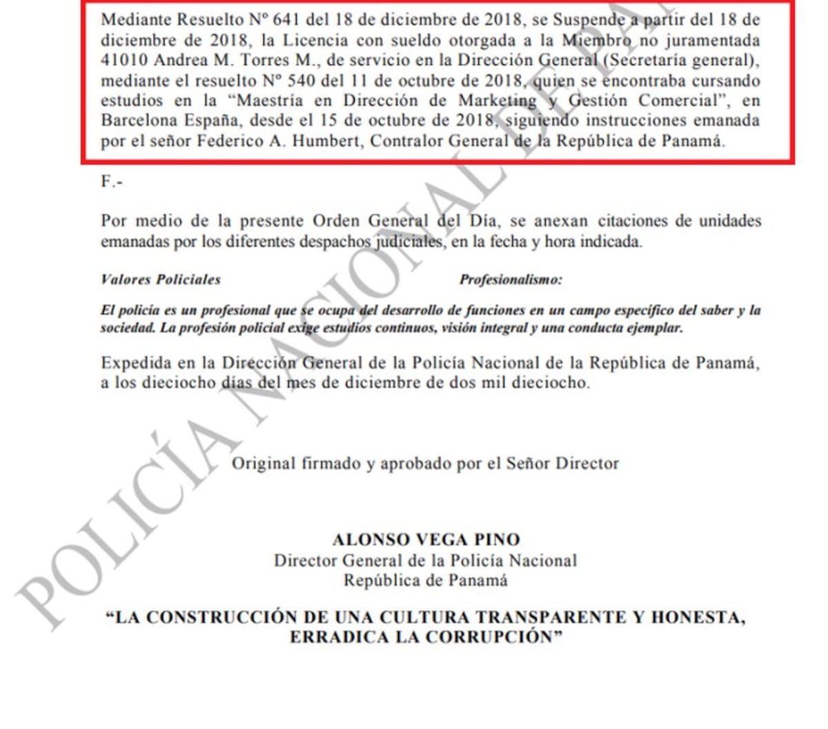Revuelo.Ordenan retirar licencia con sueldo a una Miss,funcionaria de la Policía