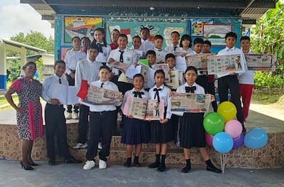 Estudiantes de Chame le ponen la firma al orgullo panameño