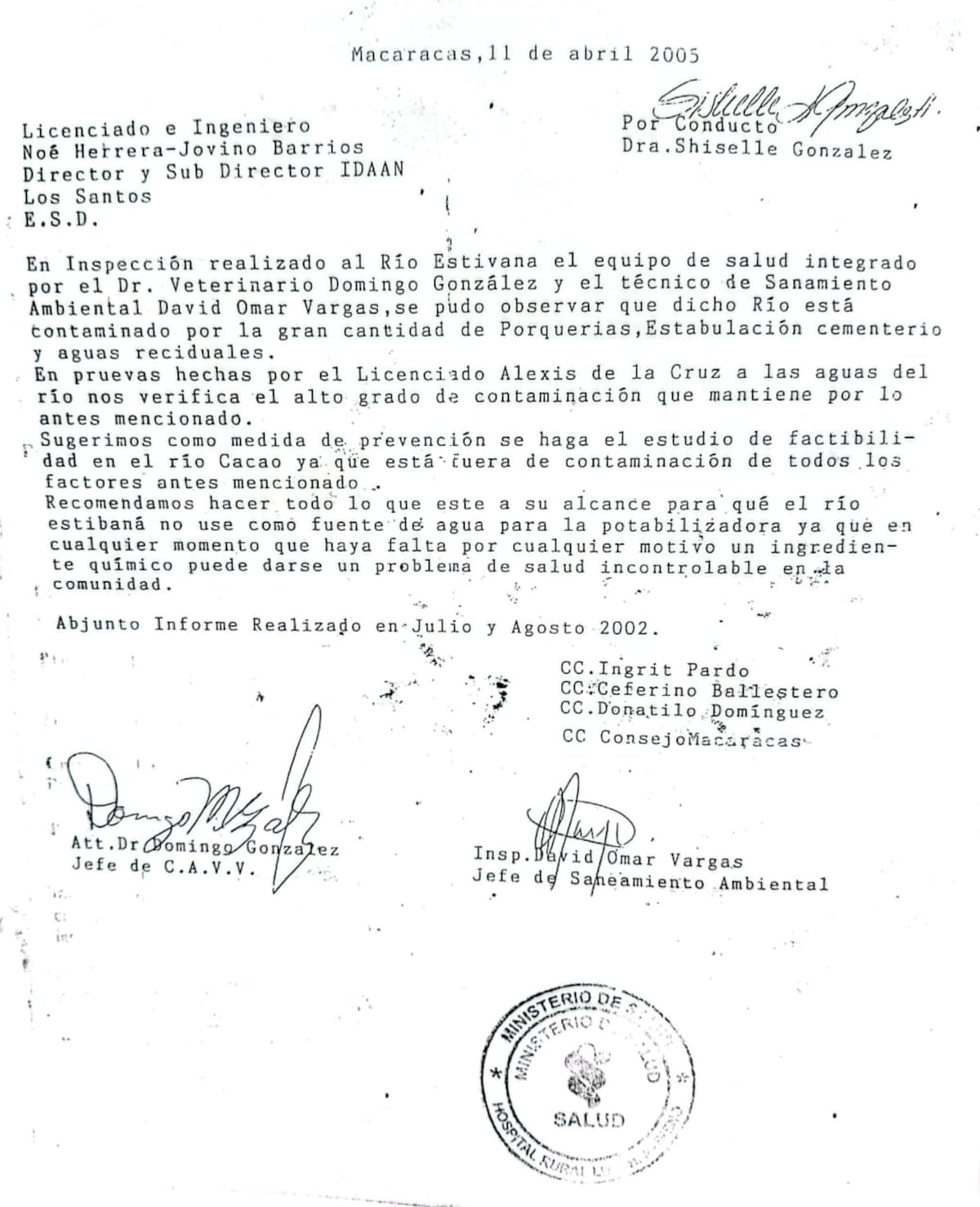 ¿Quién contaminó el río La Villa?