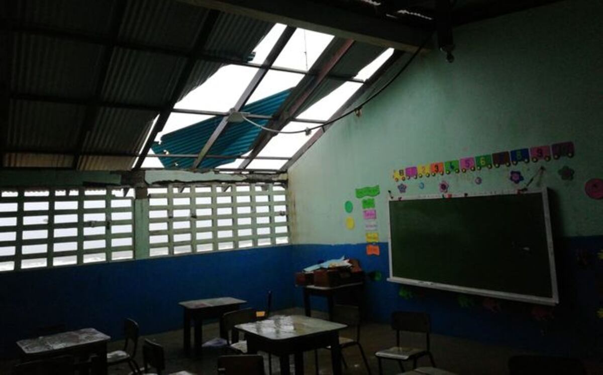 Terrible: Vendaval afecta varias escuelas en Guna Yala