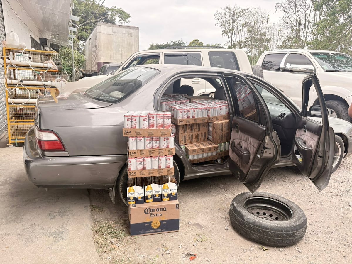 Pillan contrabando de licores a Costa Rica: Aduana frena camiones con miles de latas en Paso Canoas