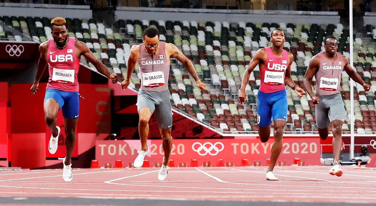 El canadiense Andre de Grasse hereda el trono dejado por Bolt en 100 y en 200 metros
