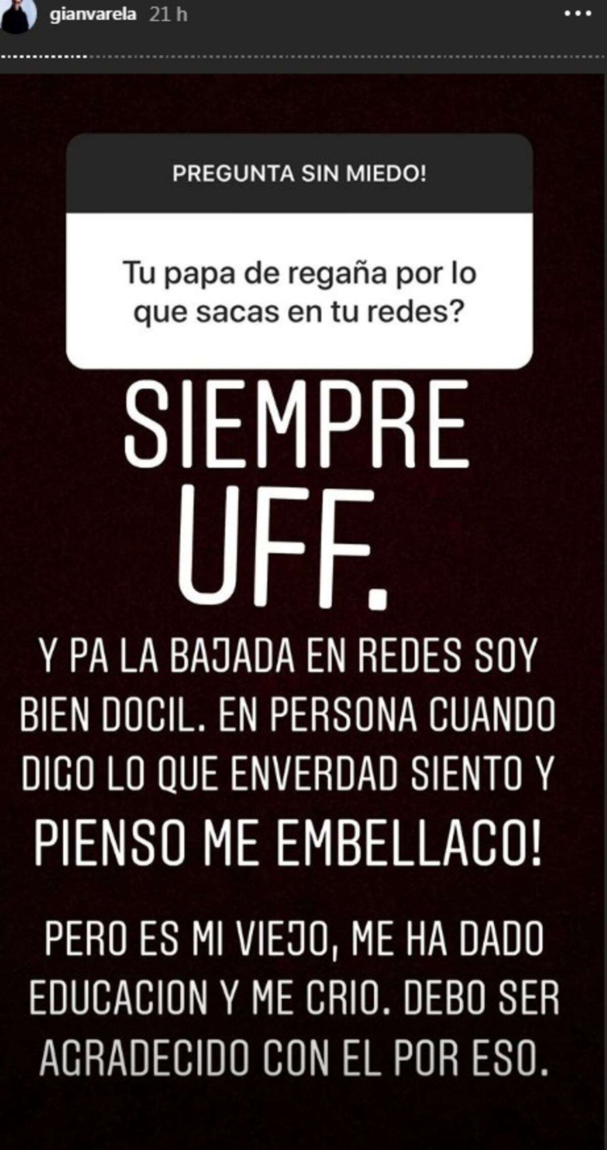 'Tener plata no te hace más jat':Gian Varela.Admite le dicen 'Tortuguín',pero...