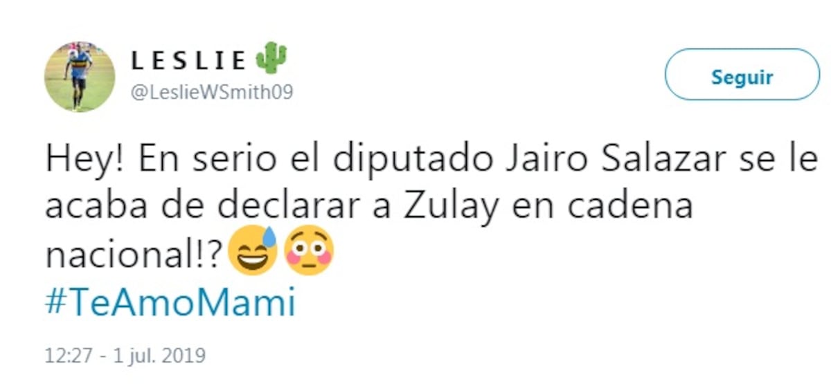 ‘Te amo, mami’: Le grita un diputado a Zulay Rodríguez en el pleno de la Asamblea