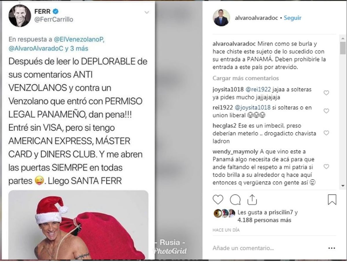 Se formó.Actor venezolano Fernando Carrillo arremete contra Álvaro Alvarado
