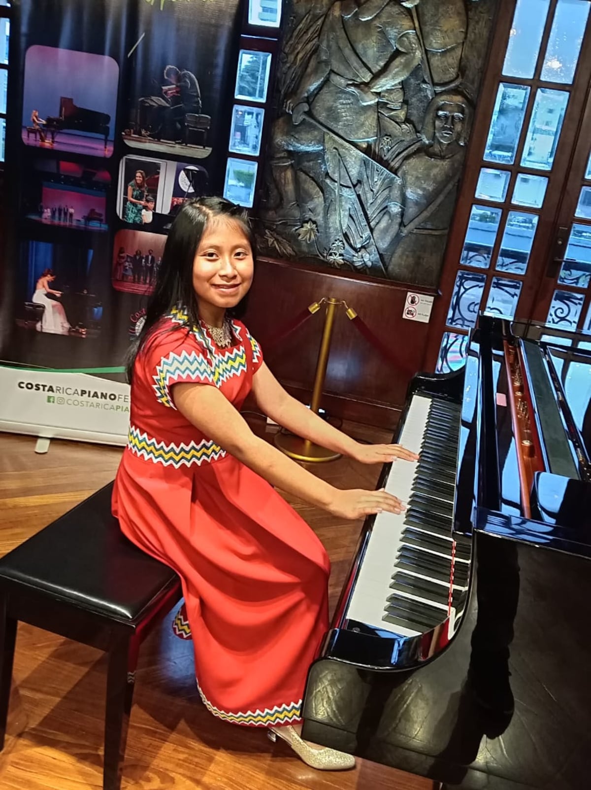 Niña Ngäbe hace historia: Representará a Panamá en festival internacional de piano en Costa Rica