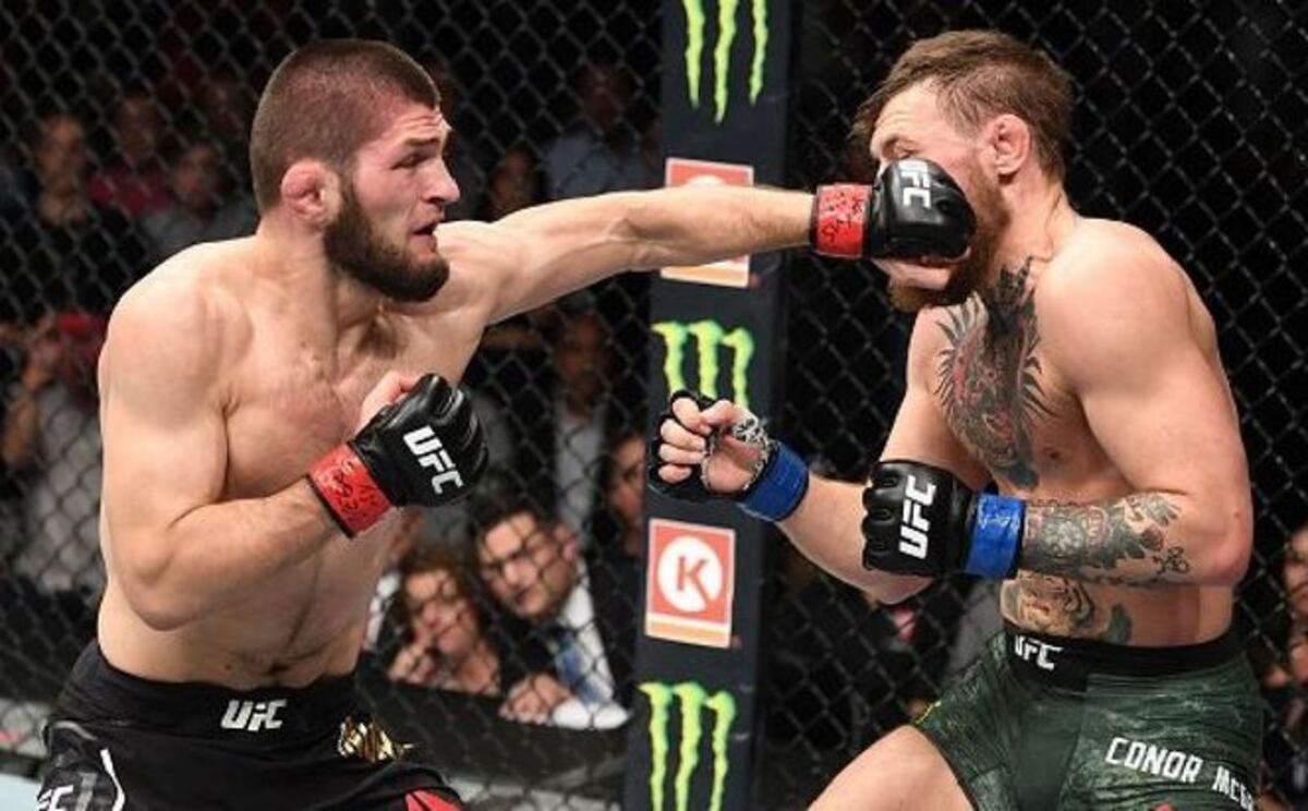 En su regreso a la UFC, Conor McGregor perdió ante el campeón ruso Khabib 