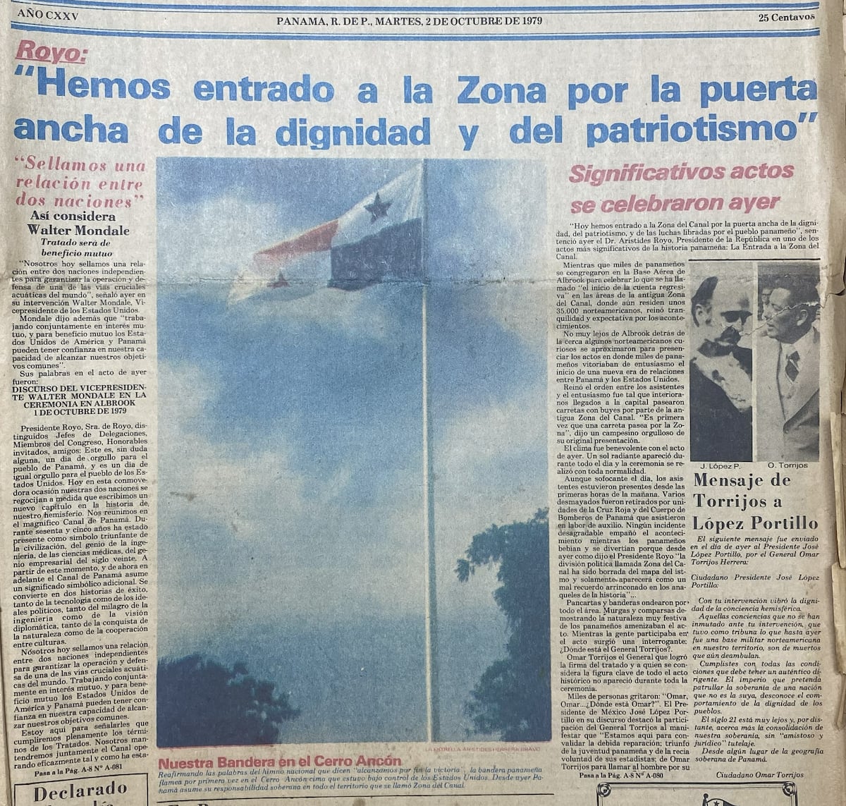 ¿Por qué hay una bandera en la cima del Cerro Ancón? 