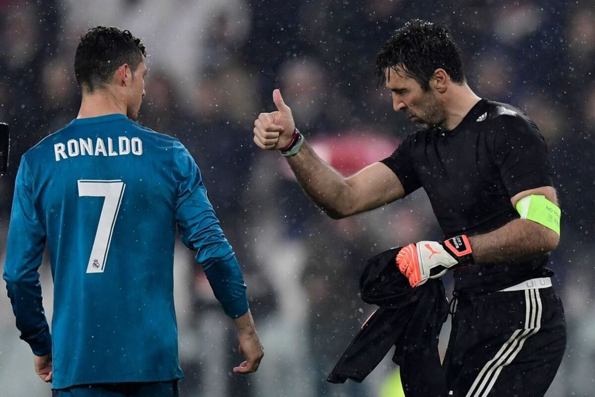 GALERIA | Lo que usted no vio entre Gianluigi Buffon y Cristiano Ronaldo