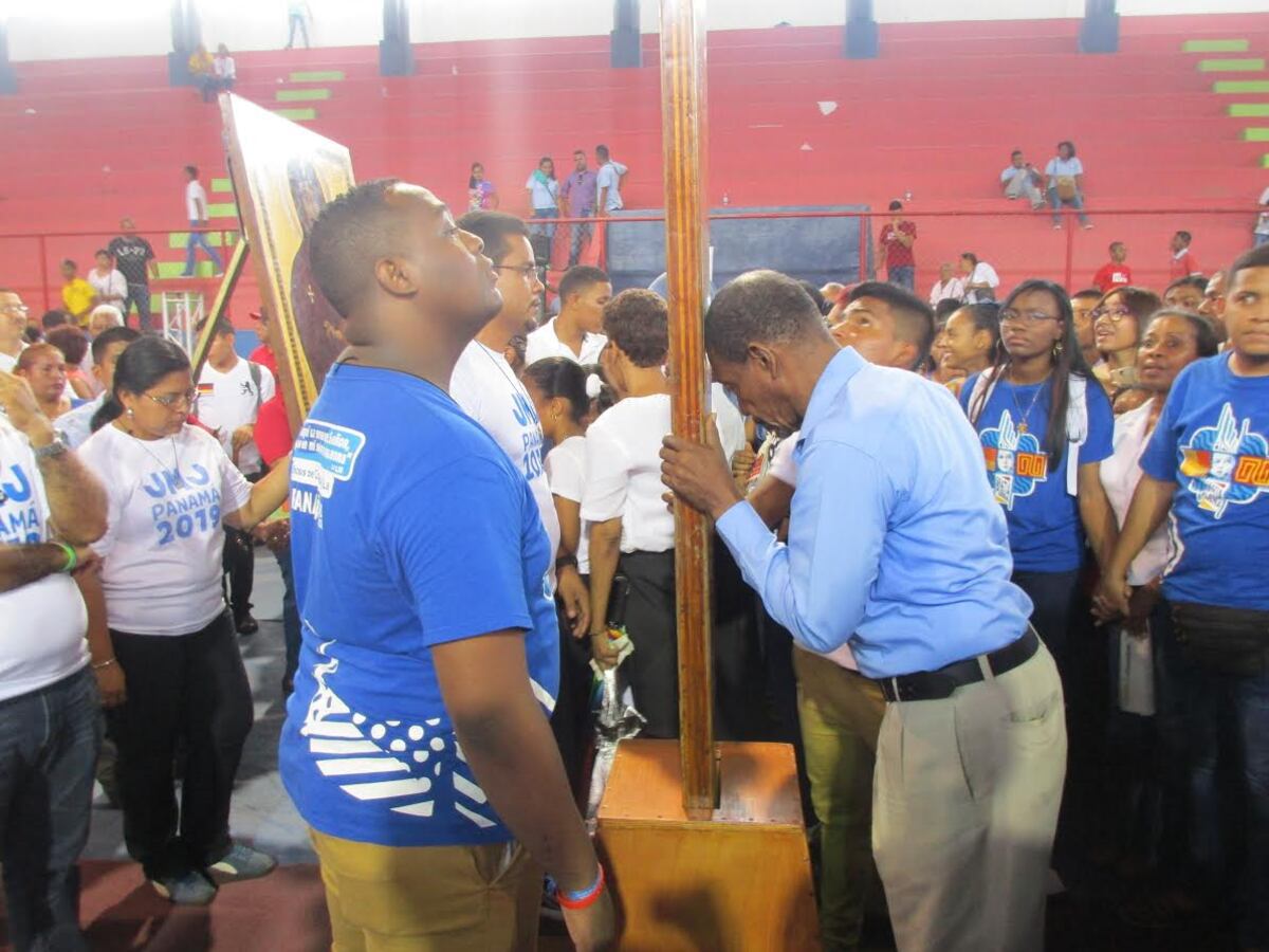 POR LA PAZ EN LA COSTA ATLÁNTICA. Llegan a Colón los símbolos de la JMJ  2019