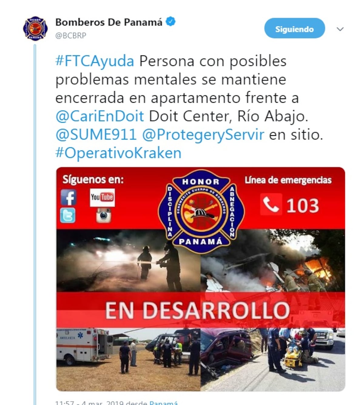 Mujer cae desde un edificio en Parque Lefevre