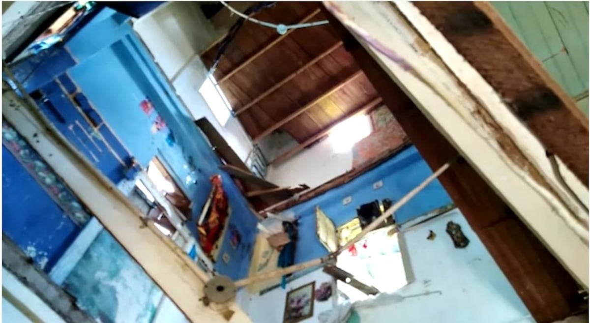 Se desploma parte de edificio en Santa Ana. Hay más de 20 afectados, incluyendo niños. Video