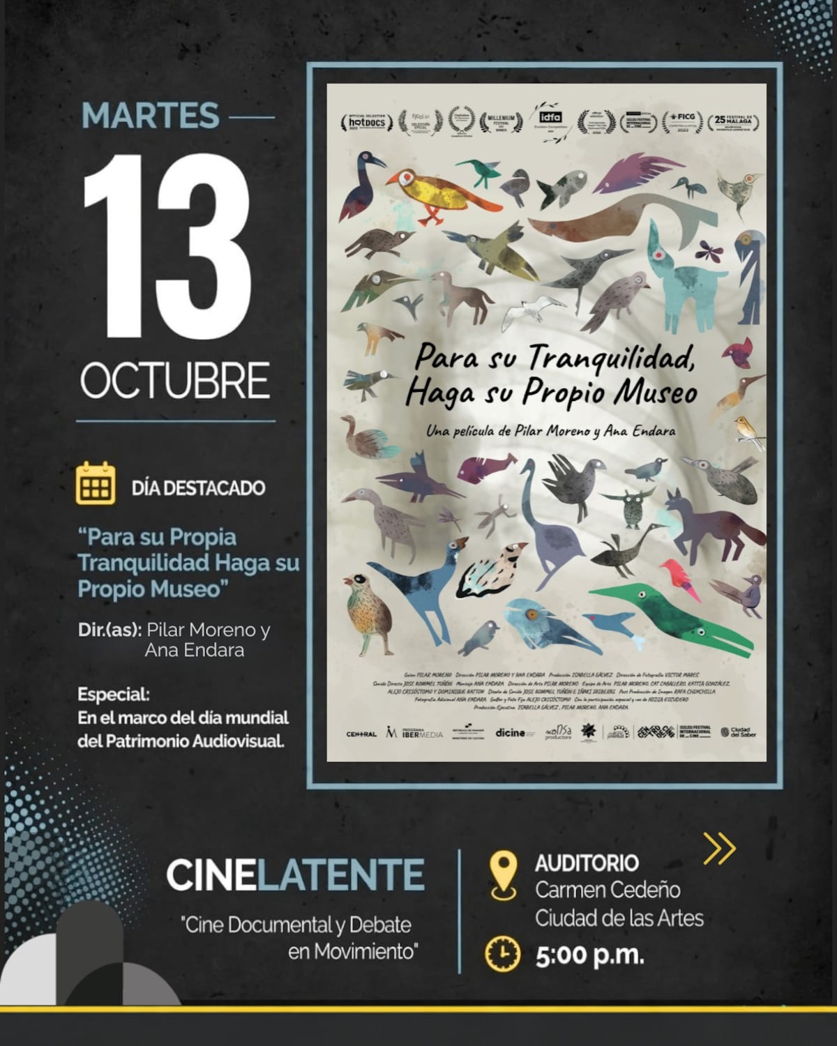 CUATRO HISTORIAS, UNA PANTALLA: así será ‘CineLatente’ en la Ciudad de las Artes