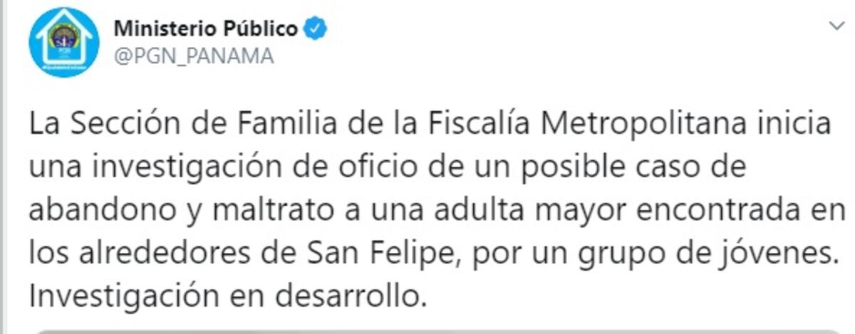 Infortunio. Familiares de abuelita rescatada en Santa Ana temían que tuviera covid-19′. Ministerio Público inicia investigación