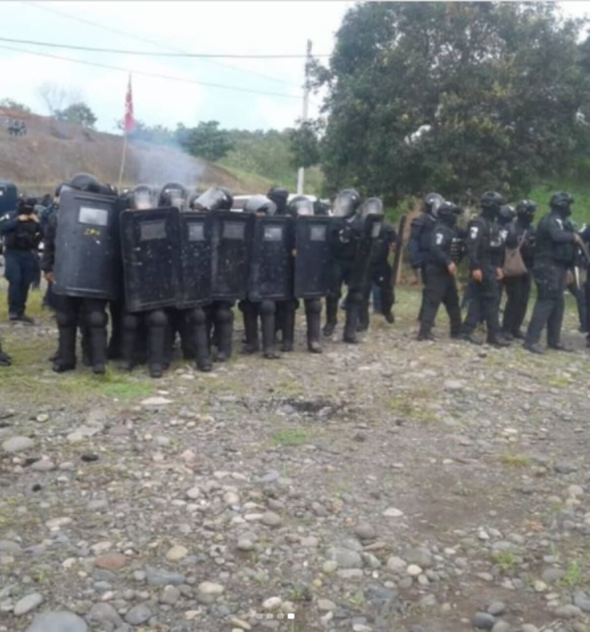 Ngäbes denuncian represión. Una persona recibió un disparo en el ojo derecho. Fotos 