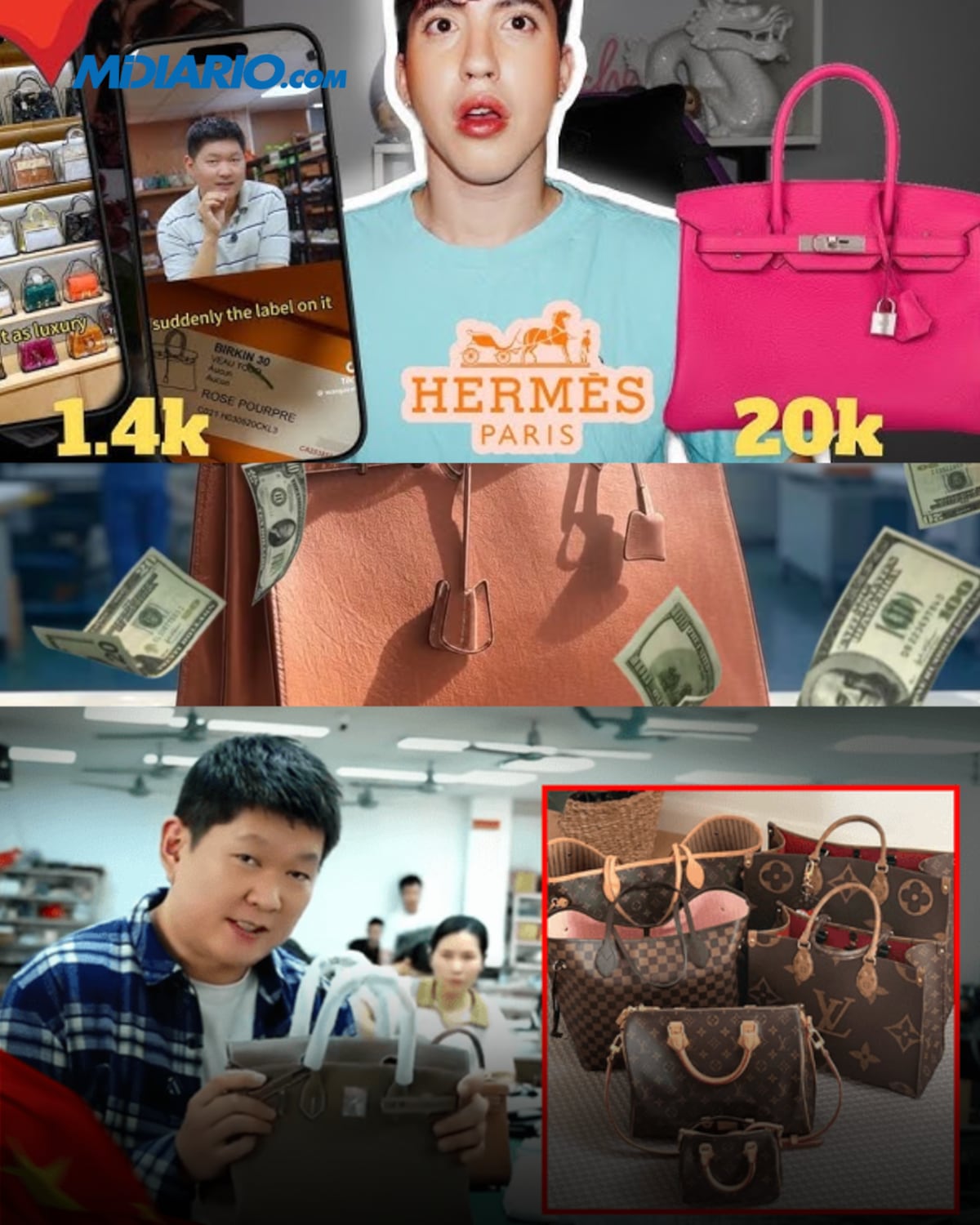 ¿Y tú pagando 1,500 por ese bolso?: En TikTok revientan a las marcas de lujo fabricadas en China