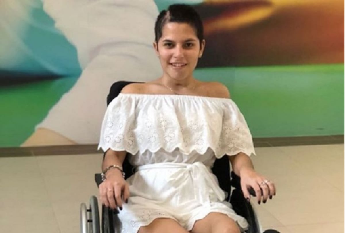 Luchadora. Sabrina Murillo muestra cómo se recupera tras el accidente