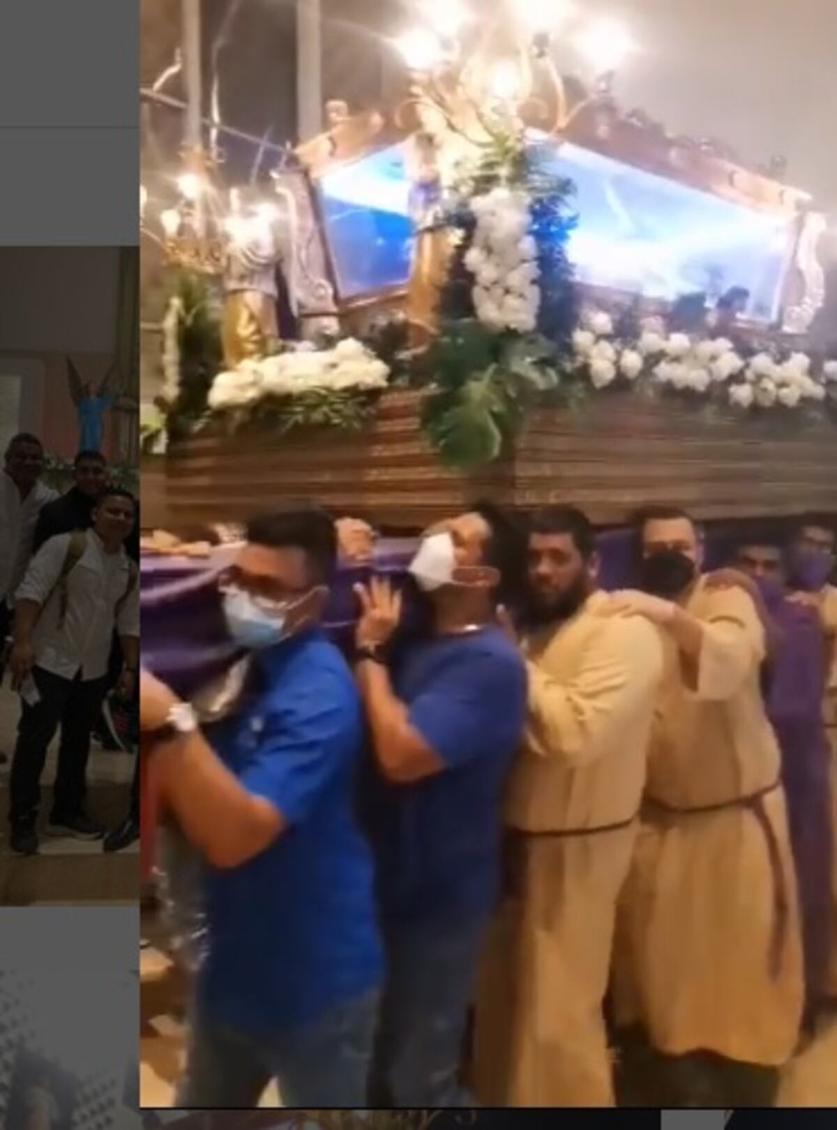 Cuestión de fe. Volvió la procesión a la Divina Misericordia, sin David Cosca, pero con el padre Manuel