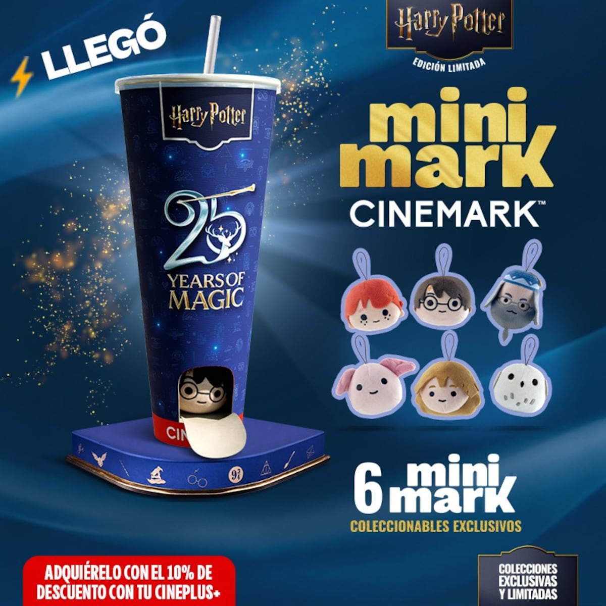 ¡La magia llegó a Panamá! Harry Potter celebra sus 25 años con una colección de vasos sorpresa