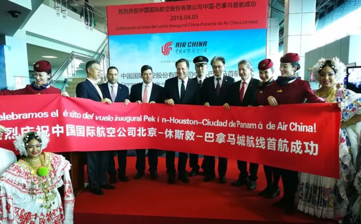 Primer vuelo de Air China llega a Panamá y crea una nueva era de oportunidades
