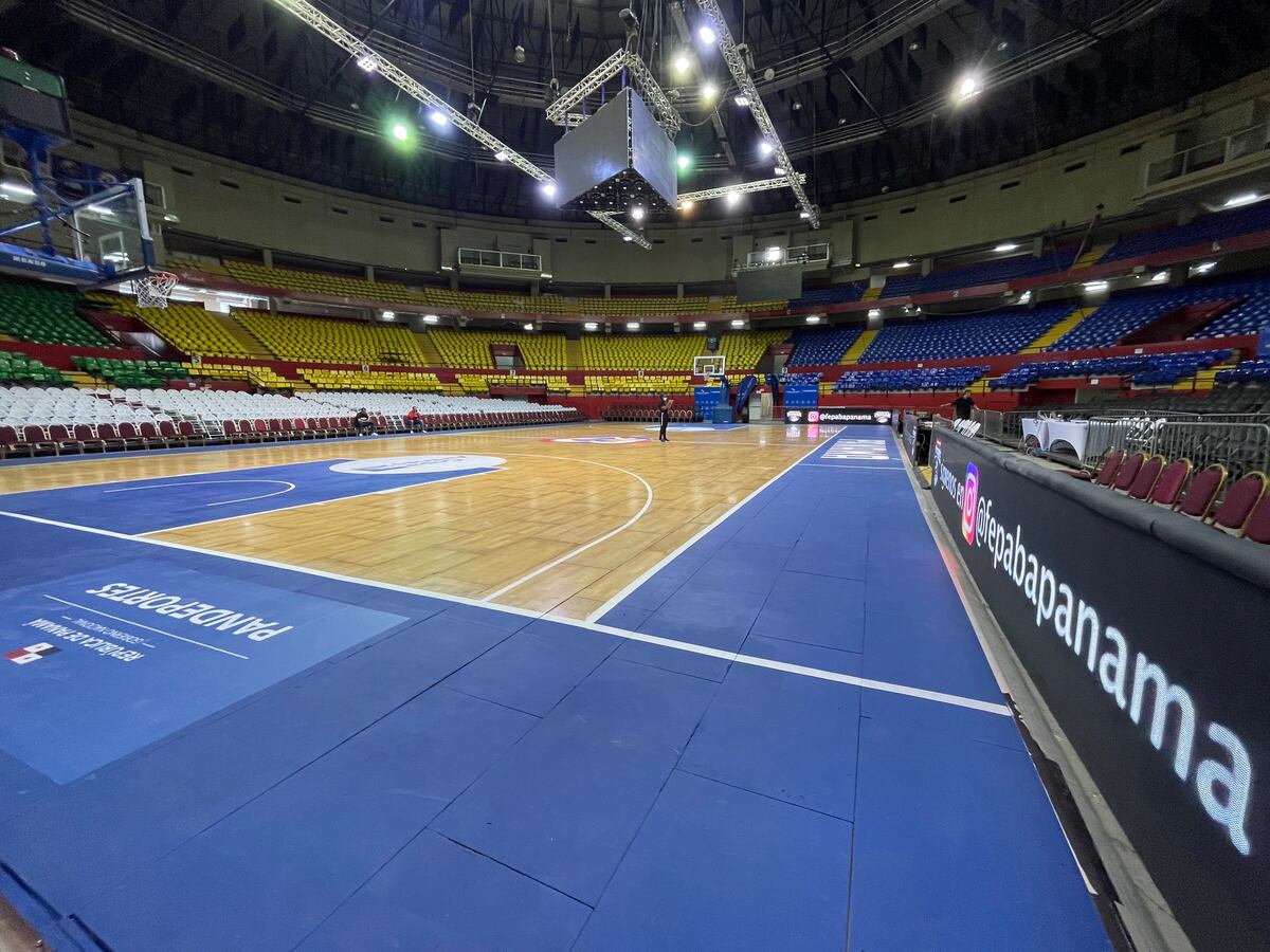 Se viste de gala. Arena Roberto Durán lista para las eliminatorias FIBA