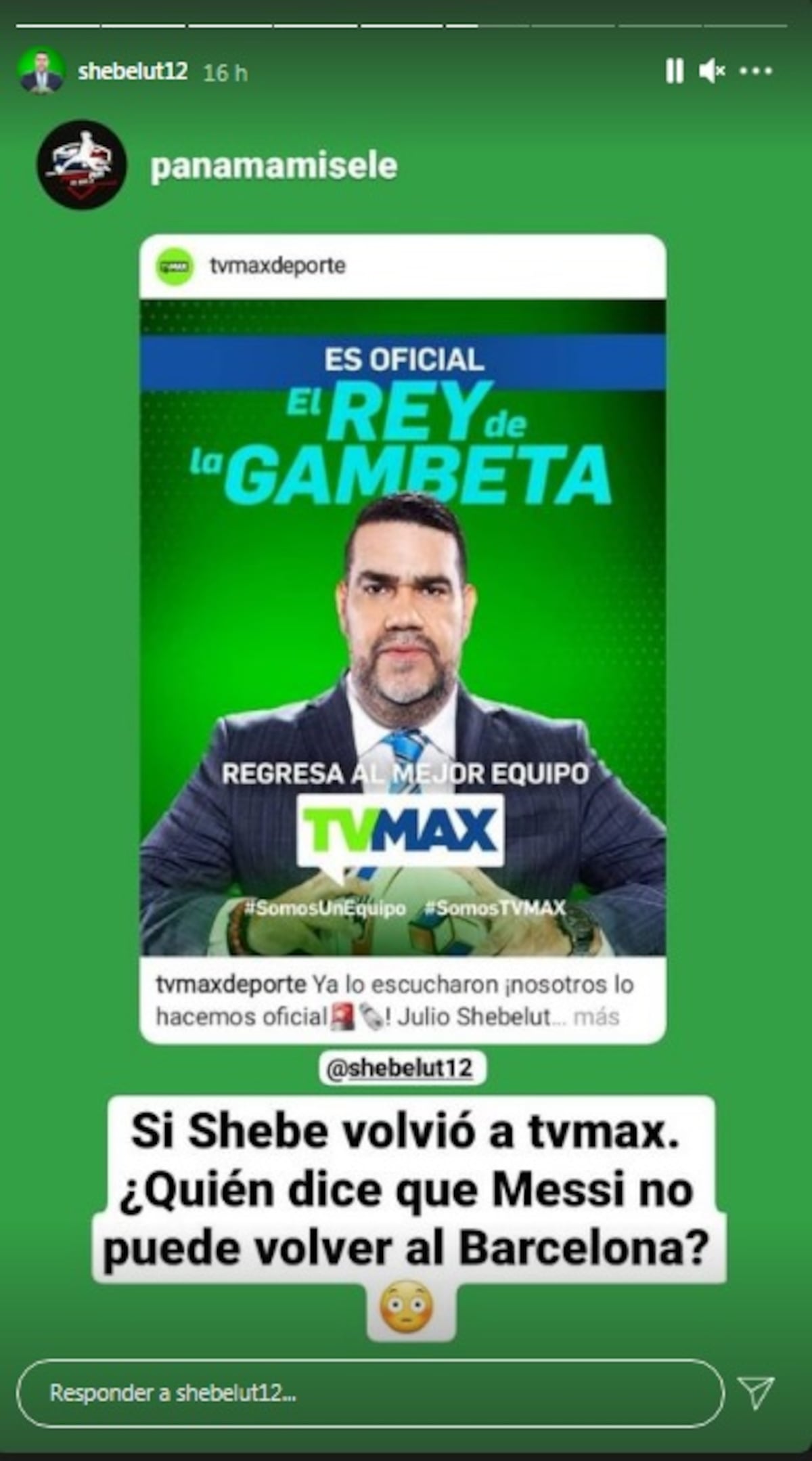 Lo fichan otra vez. Shebelut renuncia a NexTV y regresa nuevamente a TVN y TVMax
