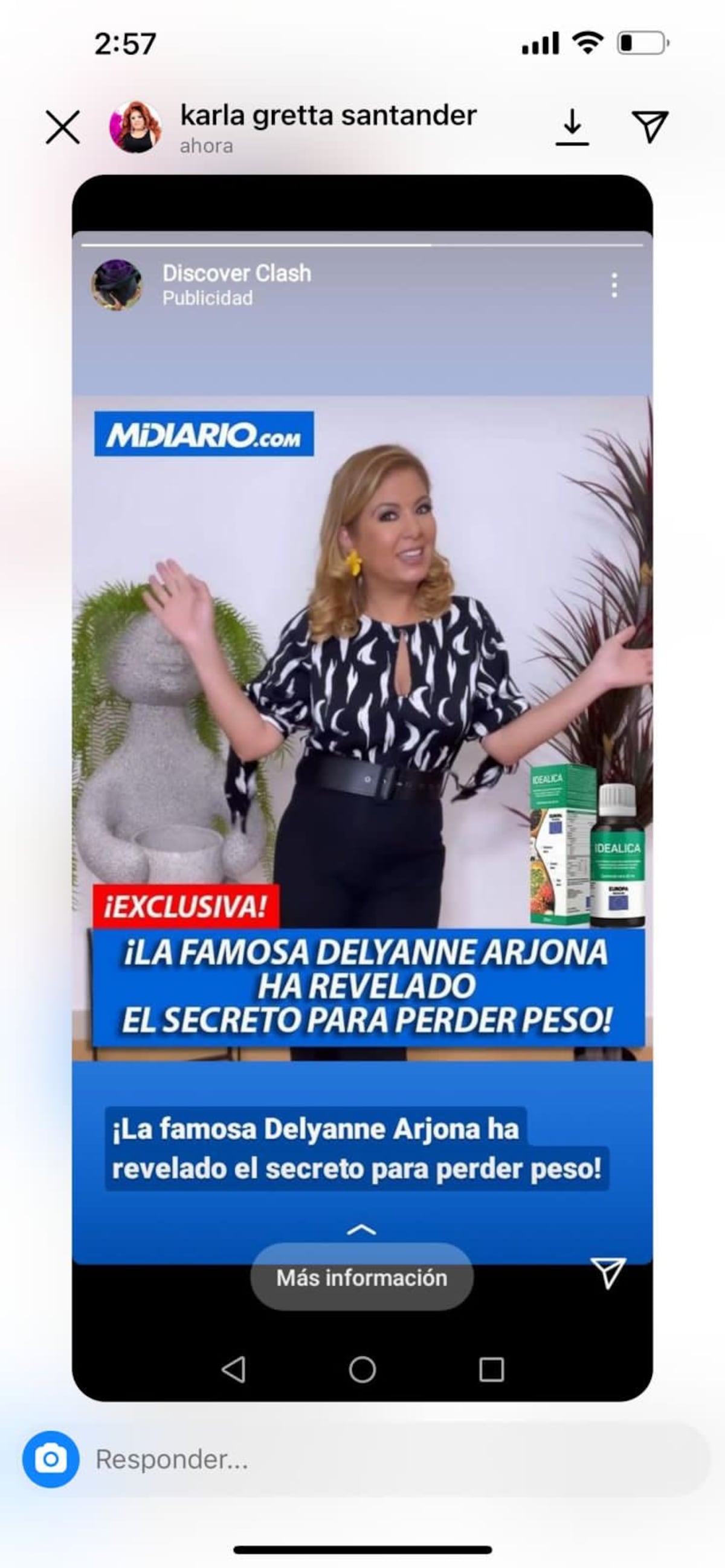 Usurpan identidad de Mi Diario. Usan su logo para difundir información falsa de Delyanne
