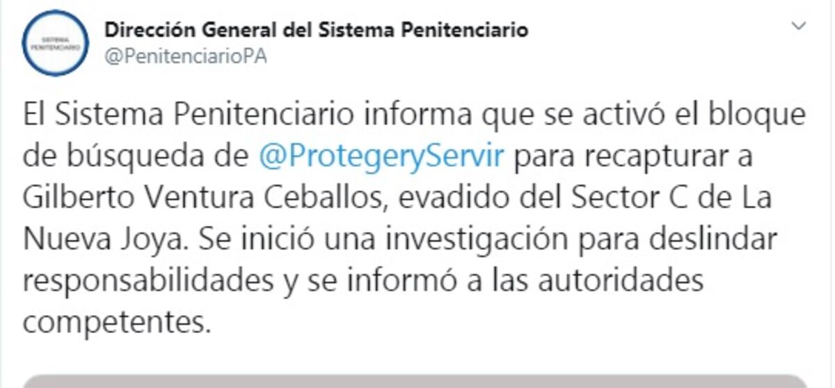 Retenes por todo el país en busca de Ventura Ceballos. Ministerio Público confirma la fuga del más buscado. Video