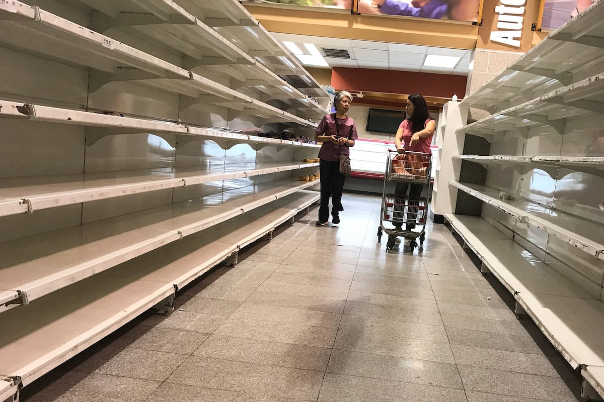 Las desoladoras imágenes de los supermercados de Venezuela