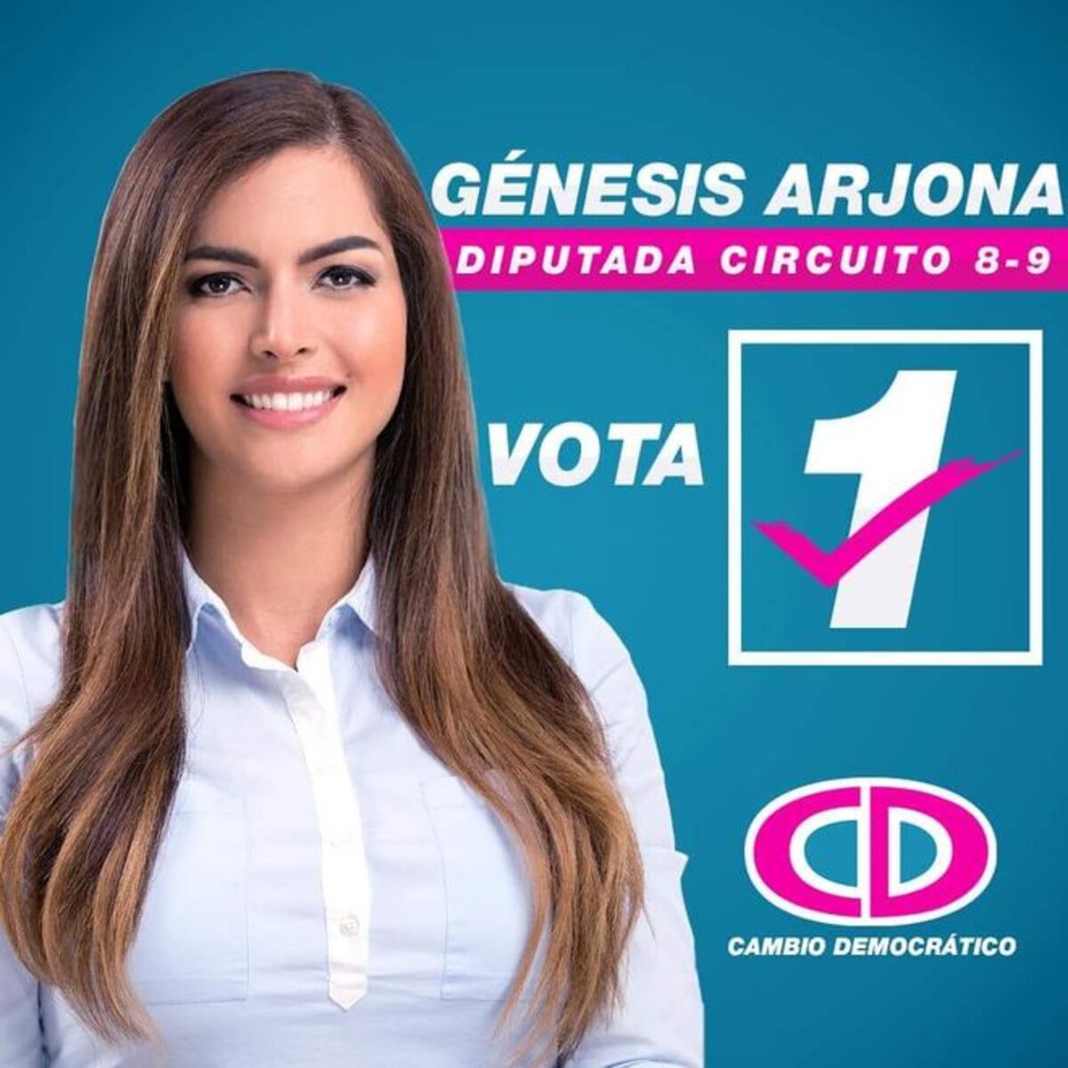 Exguerrera Génesis Arjona y camarógrafo pierden en primarias del CD