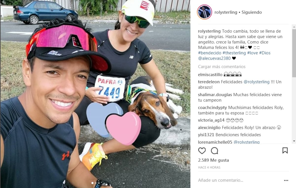 ¡Enhorabuena! Rolando Sterling anuncia que pronto será papá