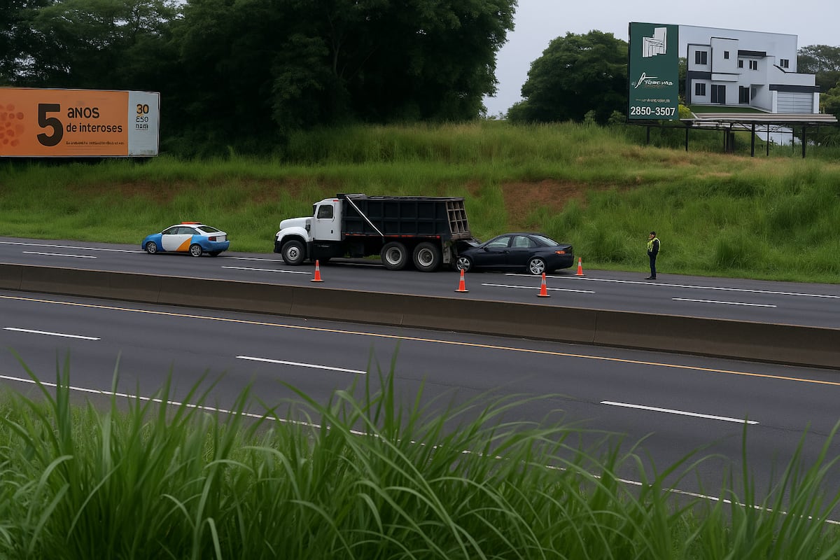 ¡Terrible tragedia en la autopista! Mueren padre e hija tras estrellarse contra un camión en La Mitra