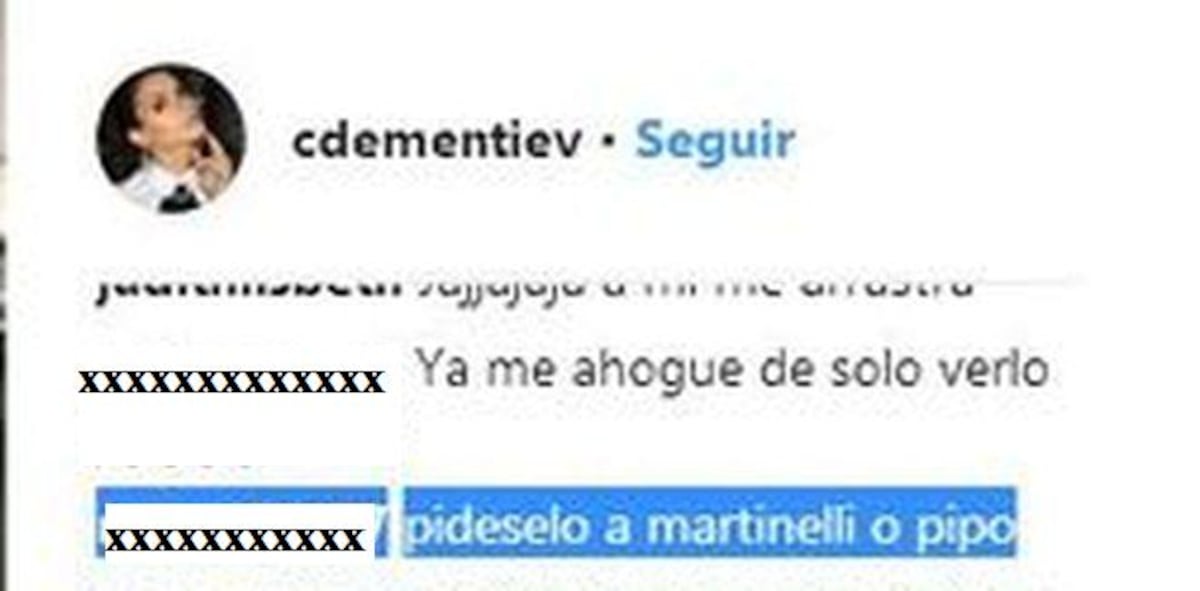 ¡SANTO! Carolina Dementiev reacciona a comentarios sobre Martinelli y Pipo Virzi