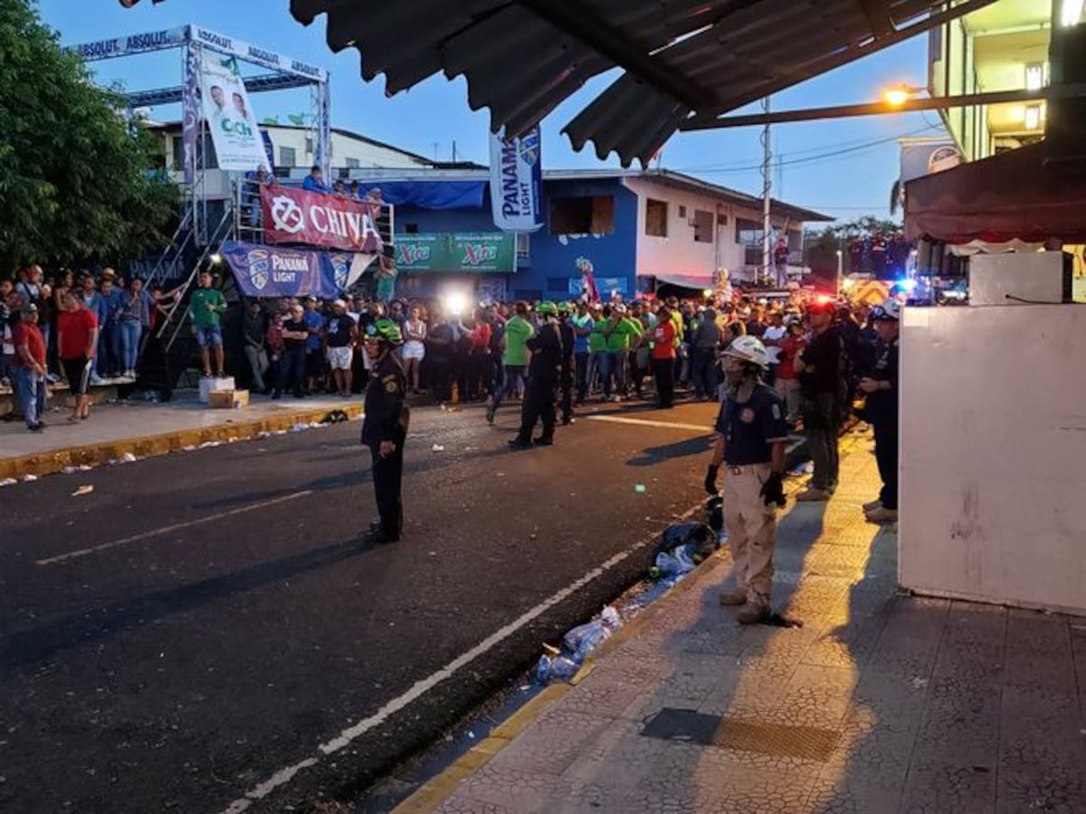 Un herido tras topón de Las Tablas, por fuegos artificiales. Hubo intrigas.Video