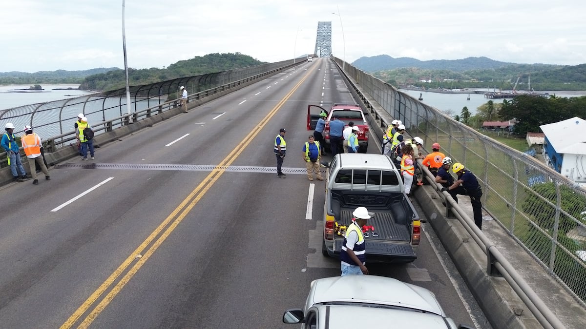Autoridades realizan inspección en el puente de las Américas