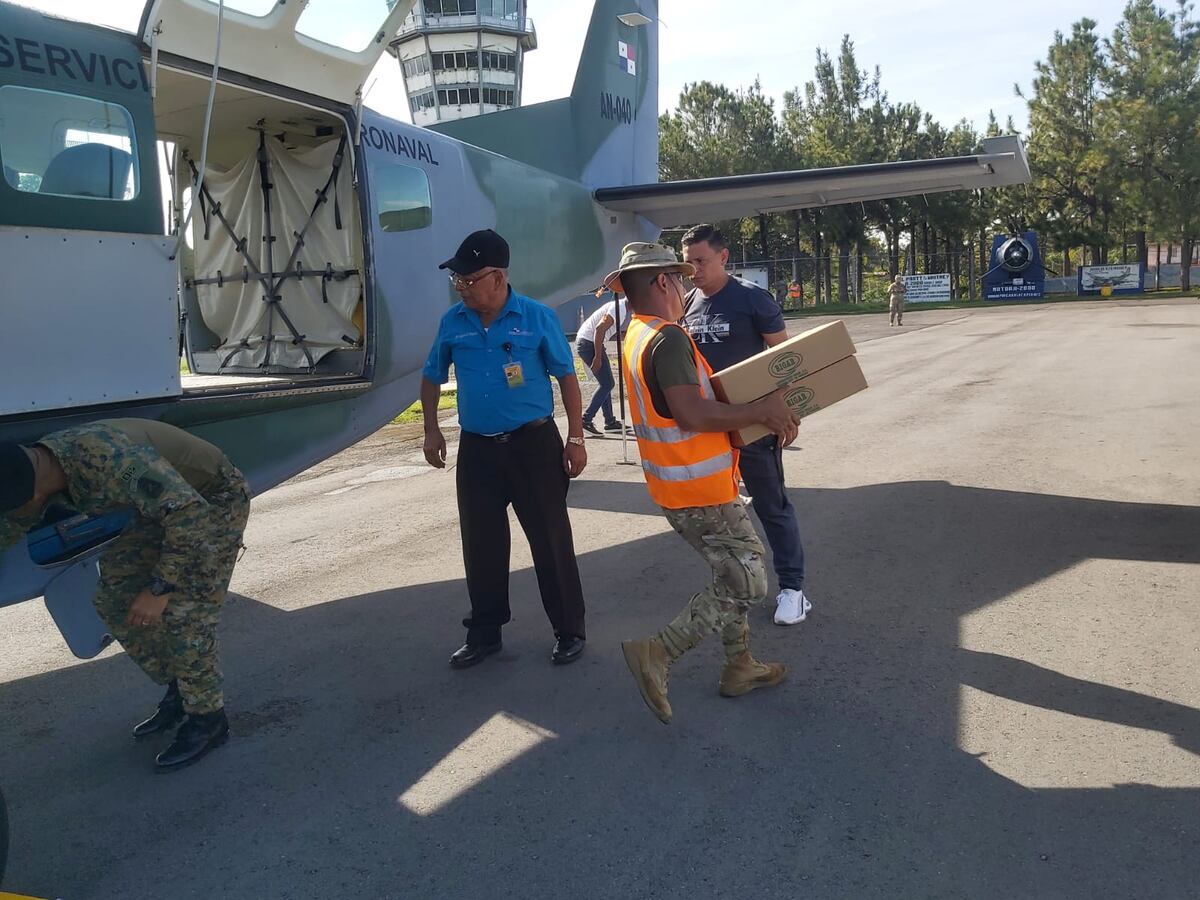  Trasladan medicamentos  vía aérea para el tratamiento de infantes en  Chiriquí