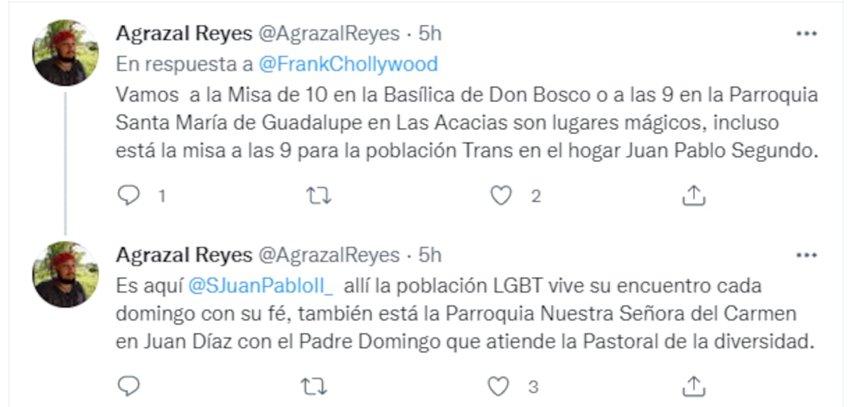 Franklin Robinson quiere ir a misa, pero hay un motivo que lo incomoda